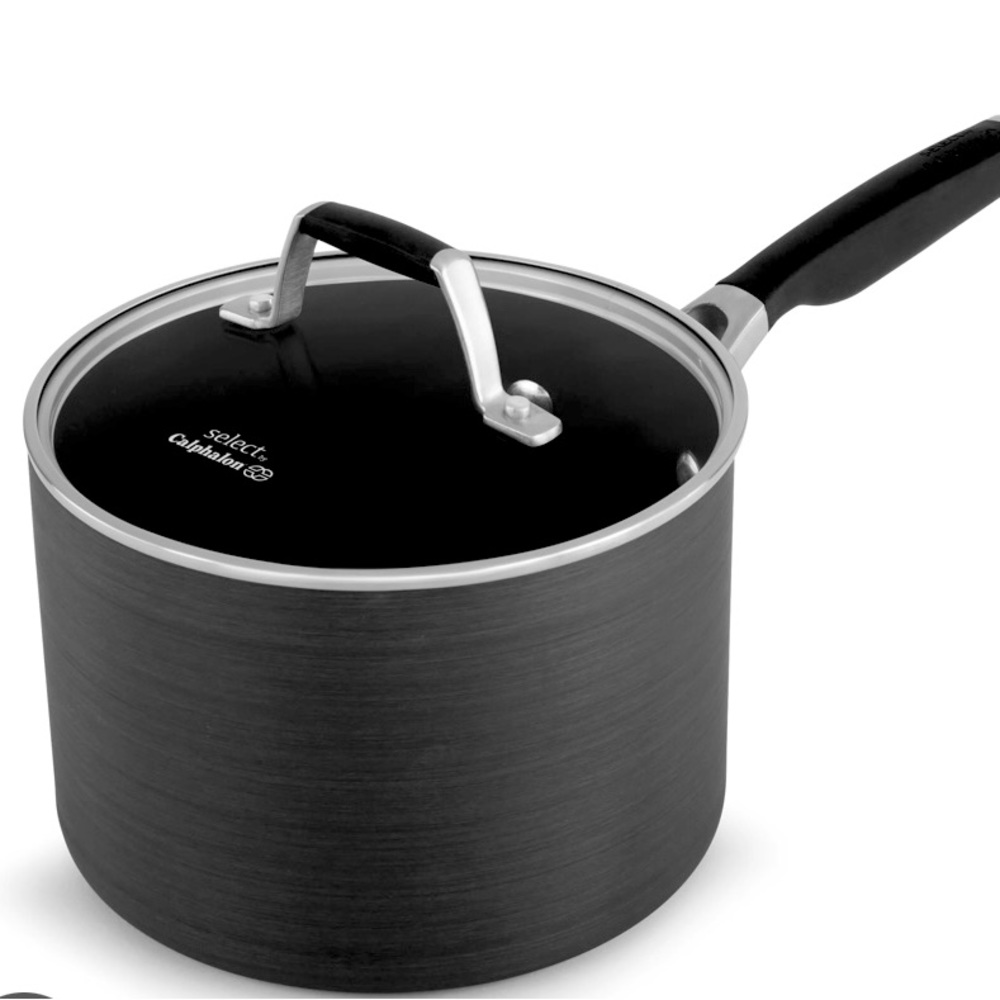 The Calphalon Select Nonstick 3.5-Quart Saucepan with Cover